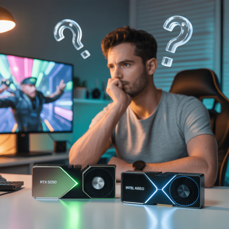 GPU à 250$ : la RTX 5050 face à l&rsquo;Arc B580, un choix qui fait débat