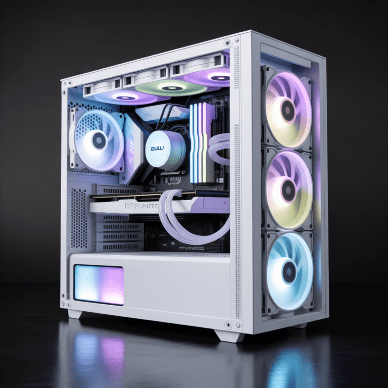 PC Gaming 4K en blanc : un build performant malgré la flambée des prix de la RAM