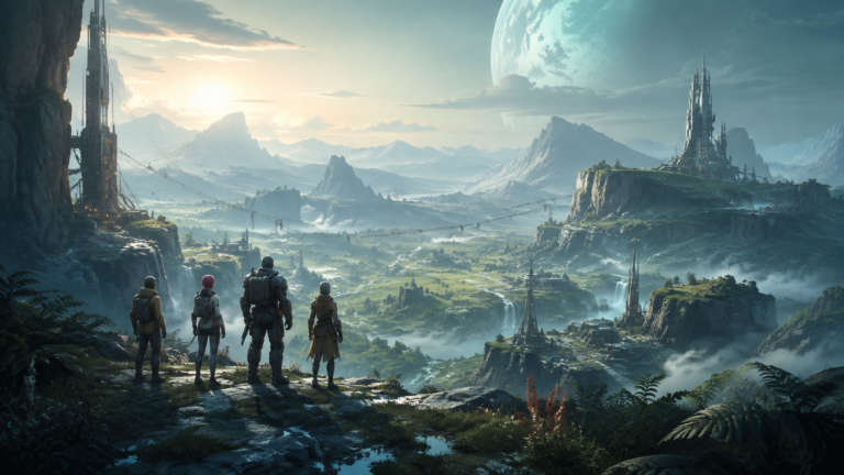 Arknights Endfield exploration sur Talos-II avec quatre explorateurs